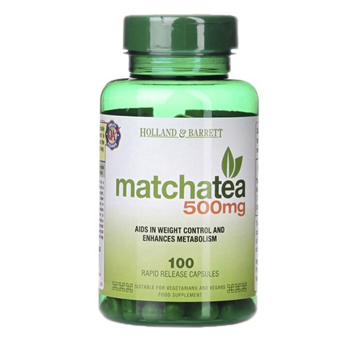 Holland & Barrett Matcha Tea 500mg 100 Capsules - BeesActive Australia