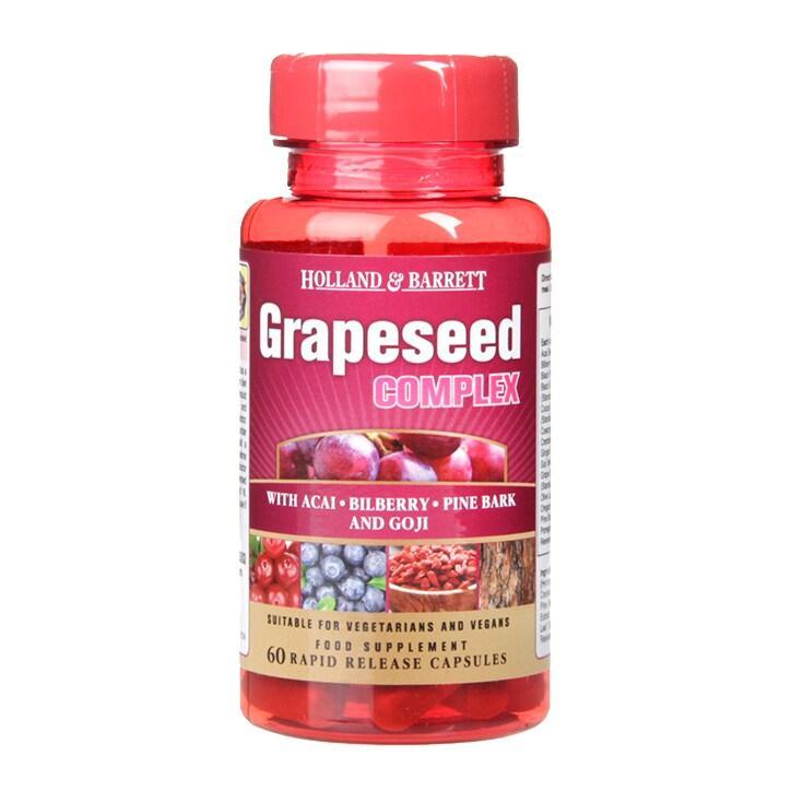 Holland & Barrett Grapeseed Complex 60 Capsules - BeesActive Australia