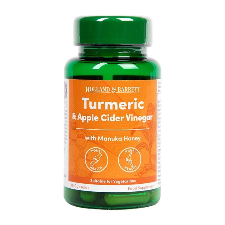 Holland & Barrett Turmeric and ACV with Manuka Honey 30 Capsules - BeesActive Australia