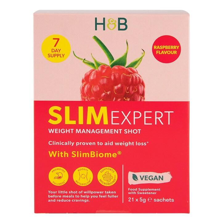 Holland & Barrett SlimExpert Shots Raspberry Flavour 21 Sachets - BeesActive Australia