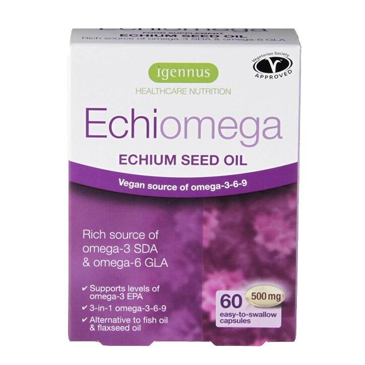 Igennus Echiomega 500mg 60 Capsules - BeesActive Australia