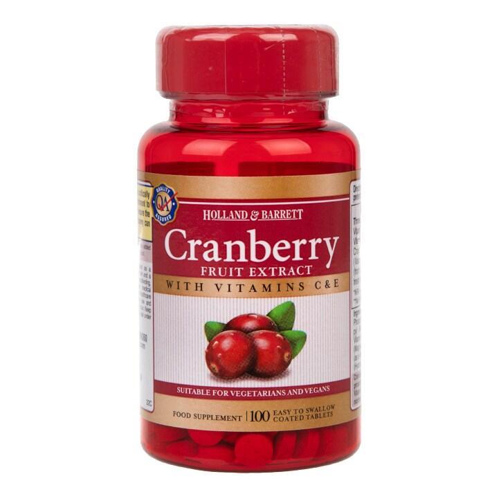 Holland & Barrett Cranberry Fruit Extract 100 Tablets - BeesActive Australia