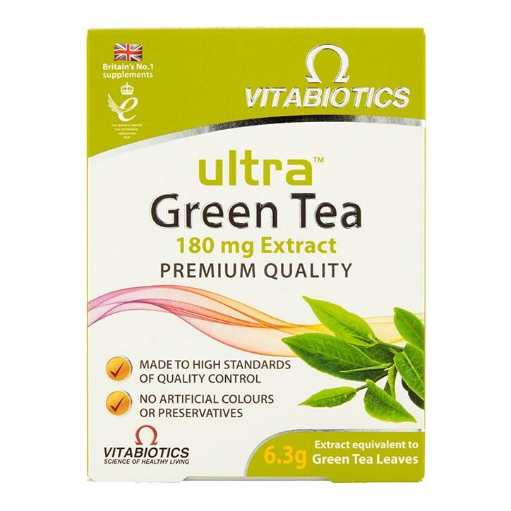 Vitabiotics Ultra Green Tea 30 Tablets - BeesActive Australia