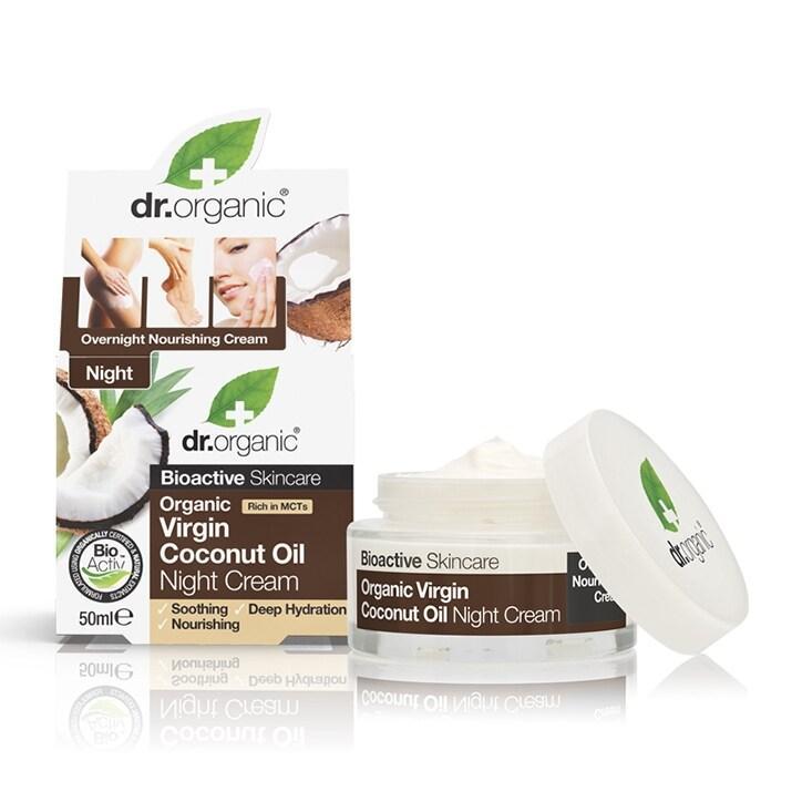 Dr Organic Virgin Coconut Oil Night Cream 50ml - BeesActive Australia