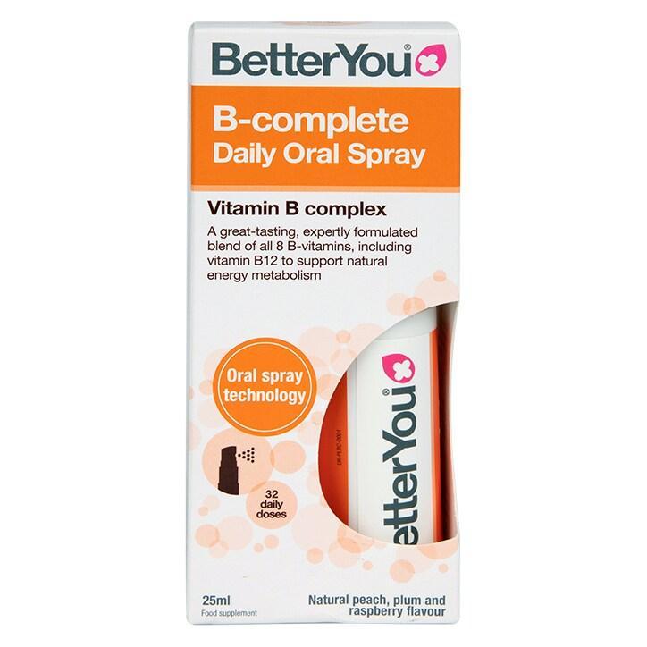 BetterYou B Complete Peach, Plum & Rasberry Flavour Daily Oral Spray 25ml - BeesActive Australia