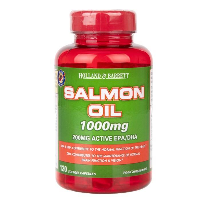 Holland & Barrett Salmon Oil 120 Capsules 1000mg - BeesActive Australia