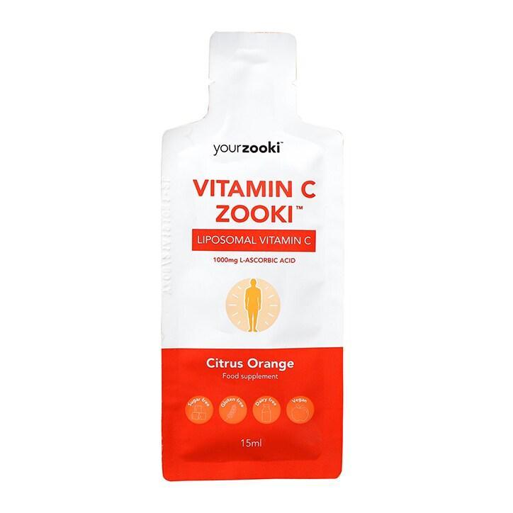 YourZooki Liposomal Vitamin C 1000mg 15ml Sachet - BeesActive Australia