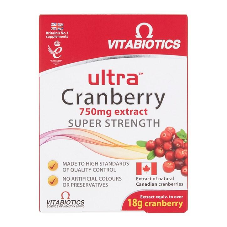 Vitabiotics Ultra Cranberry 750mg 30 Tablets - BeesActive Australia