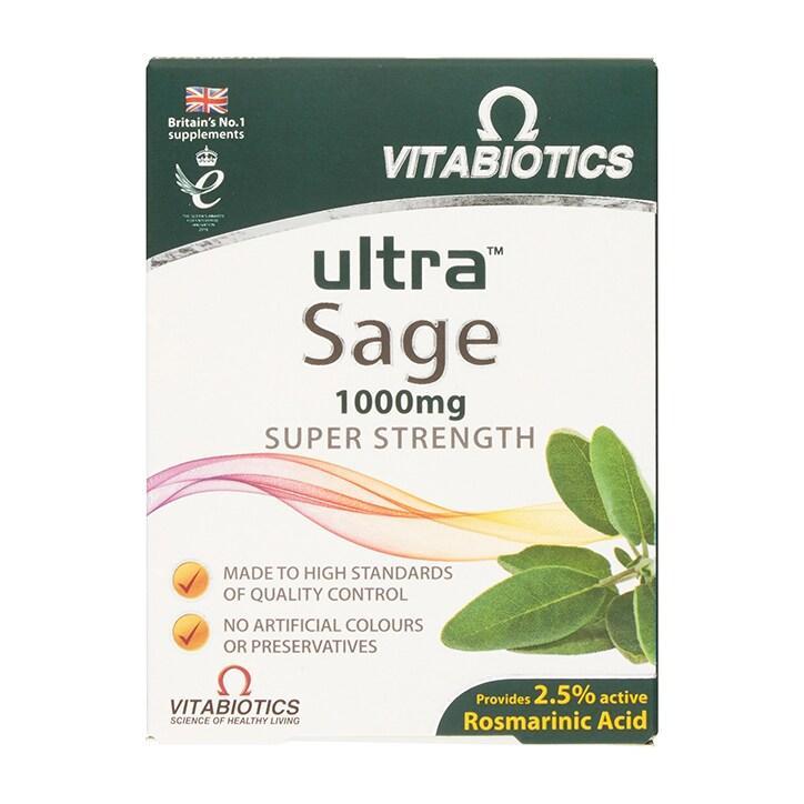 Vitabiotics Ultra Sage 1000mg 30 Tablets - BeesActive Australia