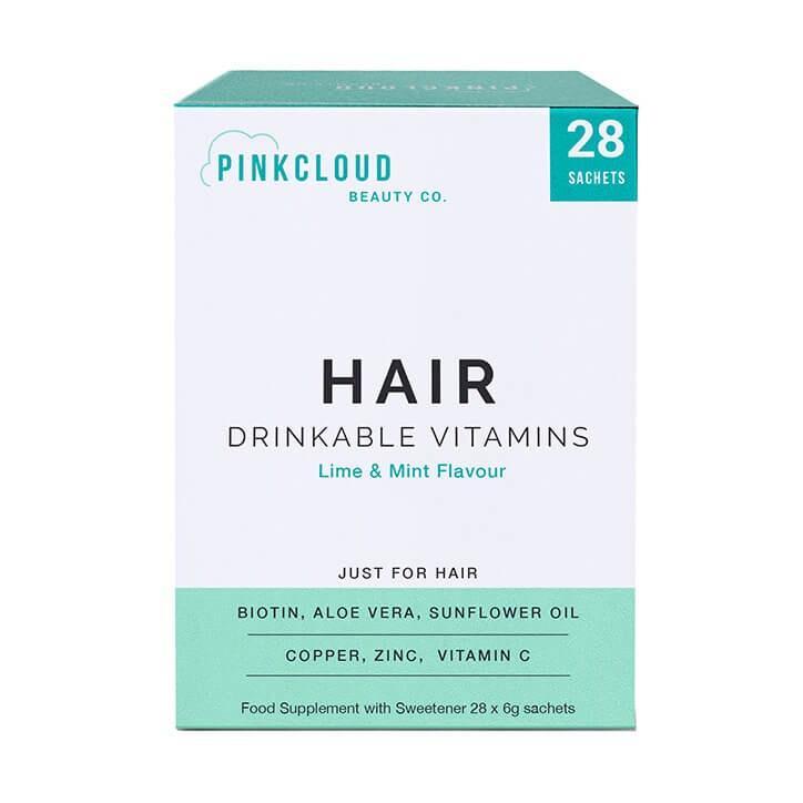 Pink Cloud Hair Drinkable Vitamins Lime & Mint Flavour 28 Sachets - BeesActive Australia