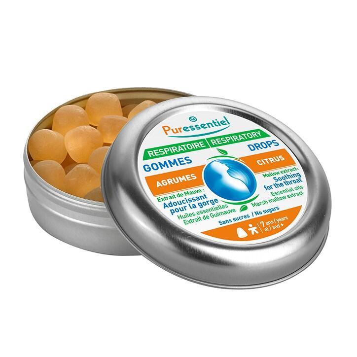 Puressentiel Respiratory Citrus Flavour 45 Gum Drops - BeesActive Australia