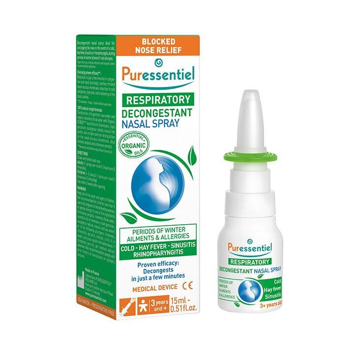 Puressentiel Respiratory Decongestant Nasal Spray 15ml - BeesActive Australia