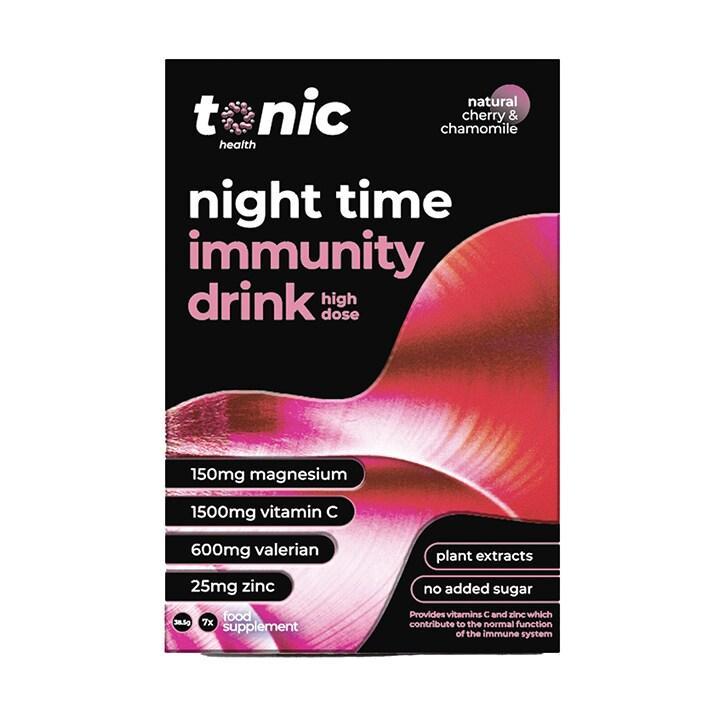 Tonic Health High Dose Night Time Immunity Drink Cherry & Chamomile Flavour 7 Sachets - BeesActive Australia