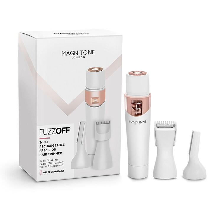 Magnitone FuzzOff 3-in-1 Rechargeable Precision Hair Trimmer - BeesActive Australia