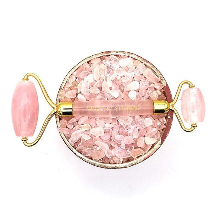Psychic Sisters Rose Quartz Facial Roller - BeesActive Australia