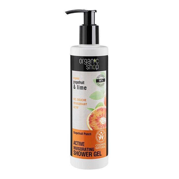 Organic Shop Active Grapefruit Punch Shower Gel 280ml - BeesActive Australia