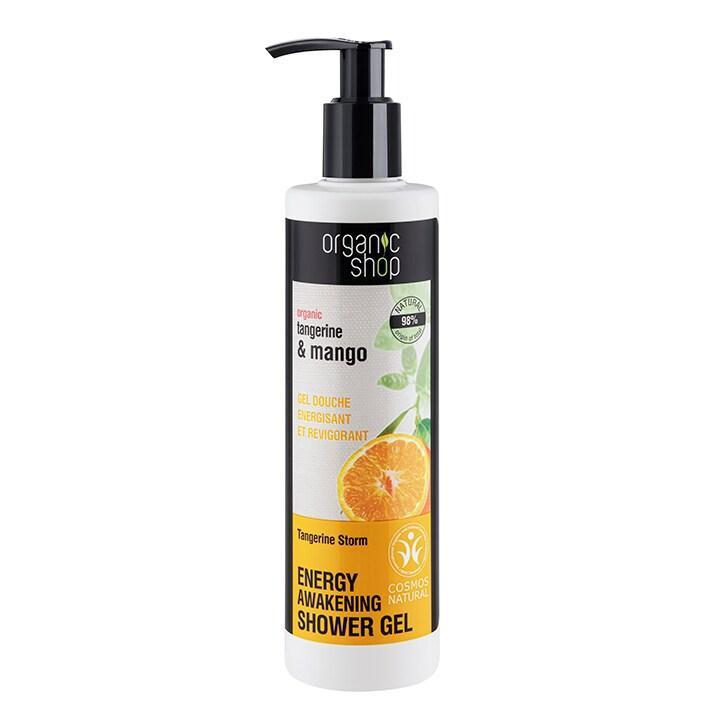 Organic Shop Energy Tangerine Storm Shower Gel 280ml - BeesActive Australia