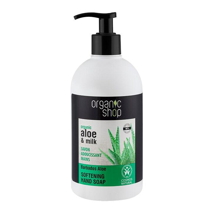 Organic Shop Softening Barbados Aloe Hand Soap 500ml - BeesActive Australia
