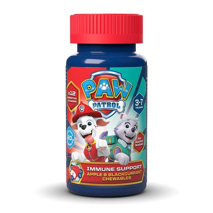 PAW Patrol Nickelodeon Immune Support Apple & Blackcurrant 60 Chewables - BeesActive Australia