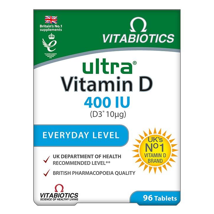 Ultra Vitamin D 400IU 96 Tablets - BeesActive Australia