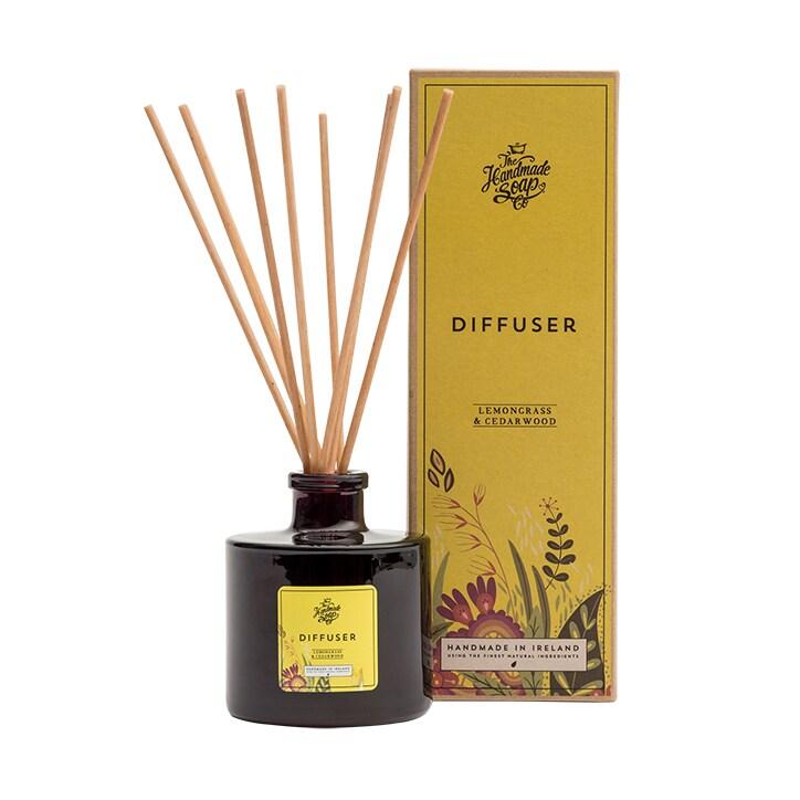 The Handmade Soap Company Lemongrass & Cedarwood Reed Diffuser 180ml - BeesActive Australia