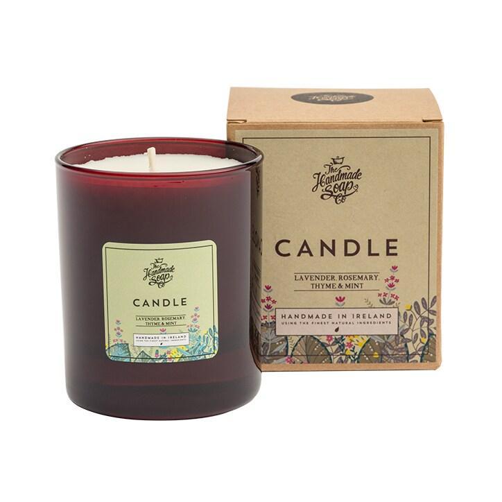 The Handmade Soap Company Lavender, Rosemary, Thyme & Mint Soy Candle 160g - BeesActive Australia