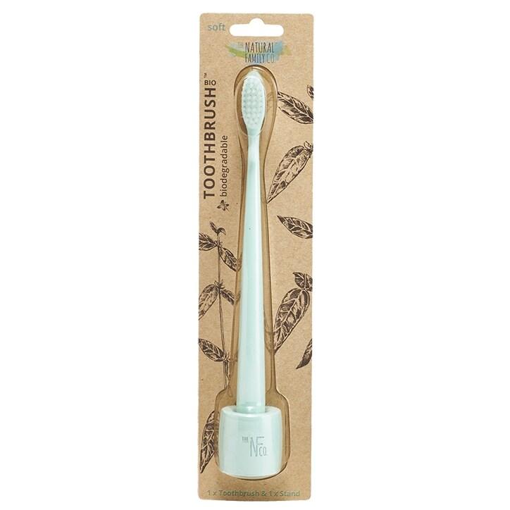 The Natural Family Co. Bio Toothbrush & Stand - Rivermint - BeesActive Australia