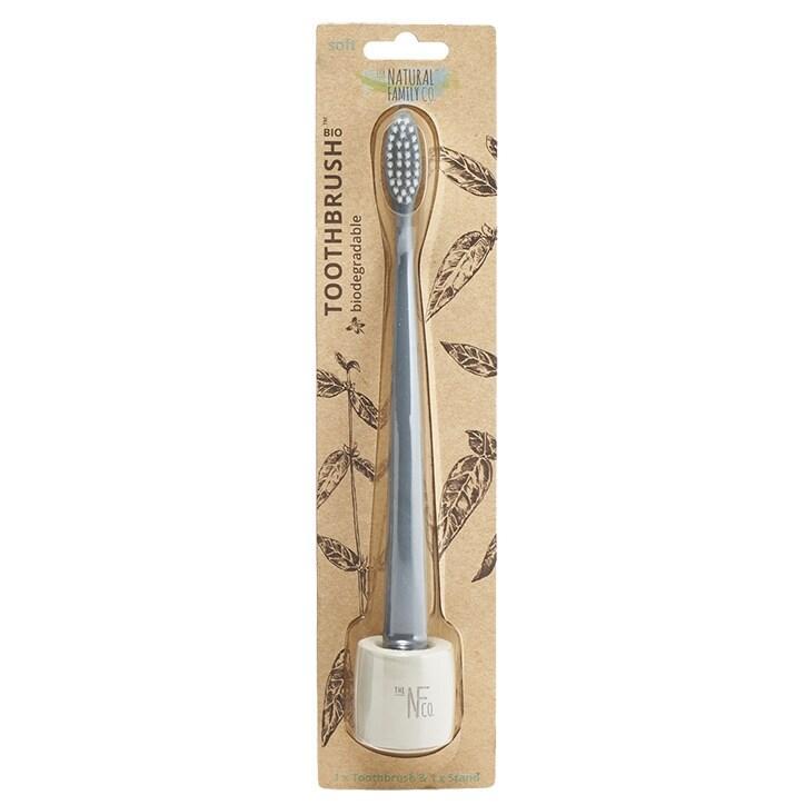 The Natural Family Co. Bio Toothbrush & Stand - Monsoon Mist - BeesActive Australia