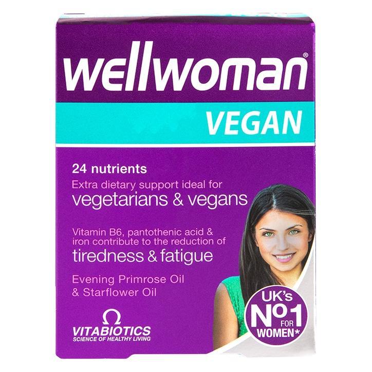 Vitabiotics Wellwoman Vegan Extra Dietary Support 60 Tablets - BeesActive Australia