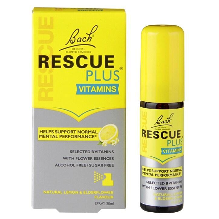 Nelsons Bach Rescue Plus Vitamins Lemon Flavour Spray 20ml - BeesActive Australia