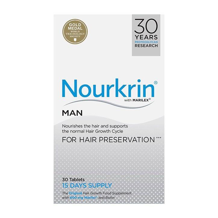 Nourkrin Man Hair Preservation 15 Days Supply 30 Tablets - BeesActive Australia