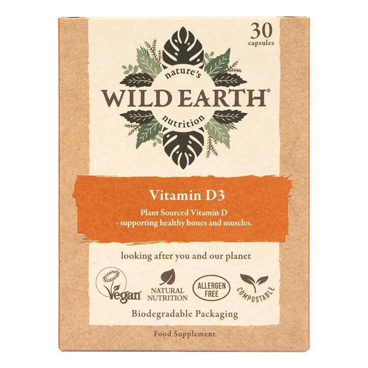 Wild Earth Vitamin D3 30 Capsules - BeesActive Australia