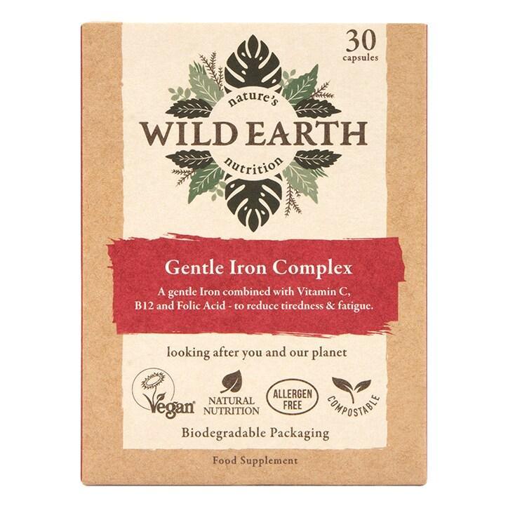 Wild Earth Gentle Iron Complex 30 Capsules - BeesActive Australia