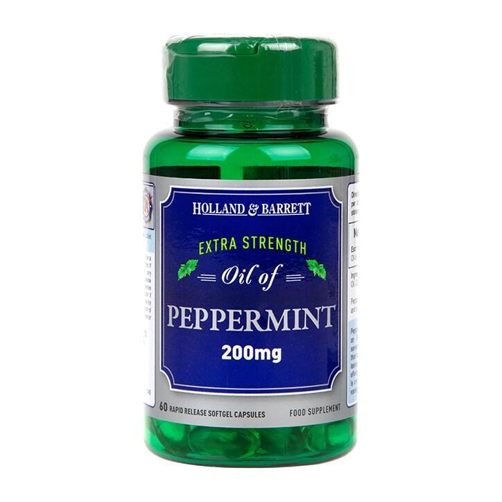 Holland & Barrett Extra Strength Oil of Peppermint 60 Capsules 200mg - BeesActive Australia