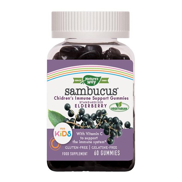 Nature's Way Sambucus Immune Support Kids 60 Berry Flavour Gummies - BeesActive Australia