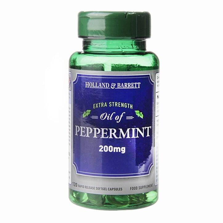 Holland & Barrett Extra Strength Oil of Peppermint 120 Capsules 200mg - BeesActive Australia