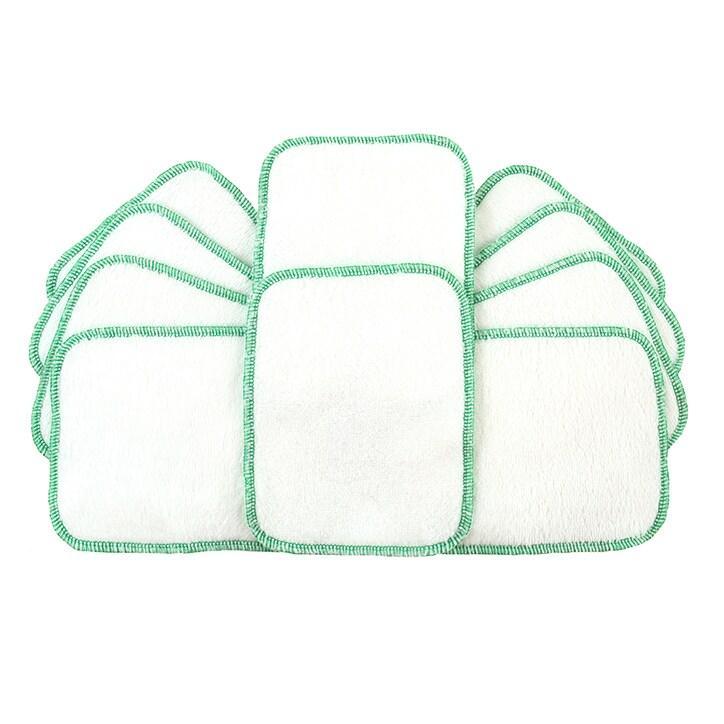 TotsBots Double-sided Reusable Wipes - White 10 pack - BeesActive Australia
