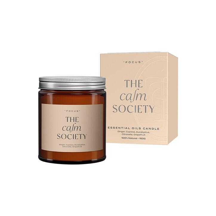 The Calm Society Focus Candle 200g - BeesActive Australia