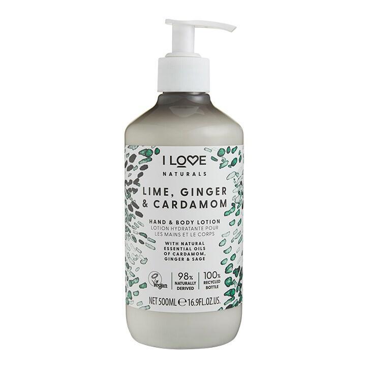 I Love Naturals Lime, Ginger & Cardamon Hand & Body Lotion 500ml - BeesActive Australia