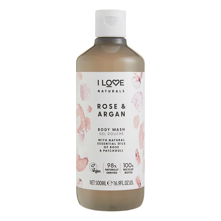 I Love Naturals Rose & Argan Body Wash 500ml - BeesActive Australia