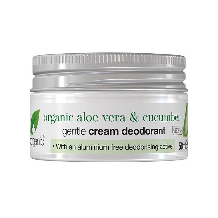 Dr Organic Cream Deodorant Aloe and Cucumber 50ml - BeesActive Australia