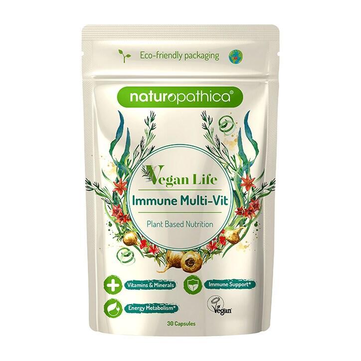 Naturopathica Vegan Life Daily Immune Multi Vitamin 30 Capsules - BeesActive Australia