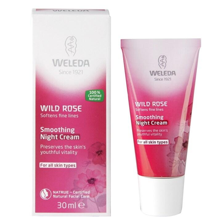 Weleda Wild Rose Smoothing Night Cream 30ml - BeesActive Australia