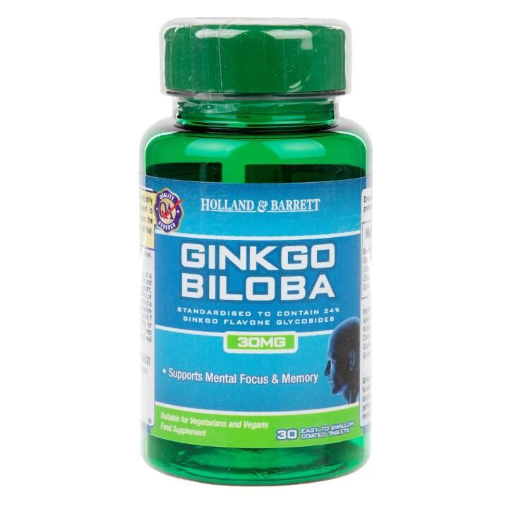 Holland & Barrett Ginkgo Biloba 30 Tablets 30mg - BeesActive Australia
