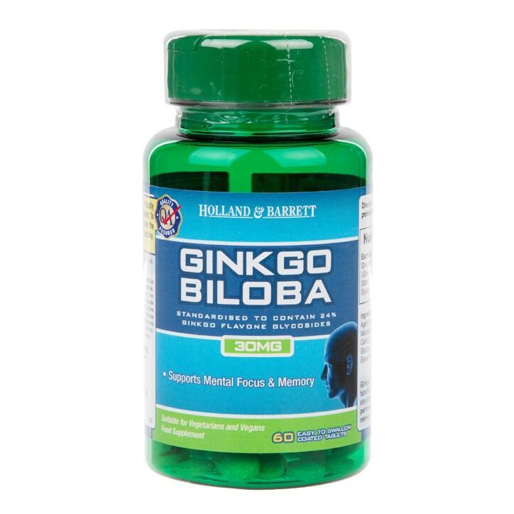 Holland & Barrett Ginkgo Biloba 60 Tablets 30mg - BeesActive Australia
