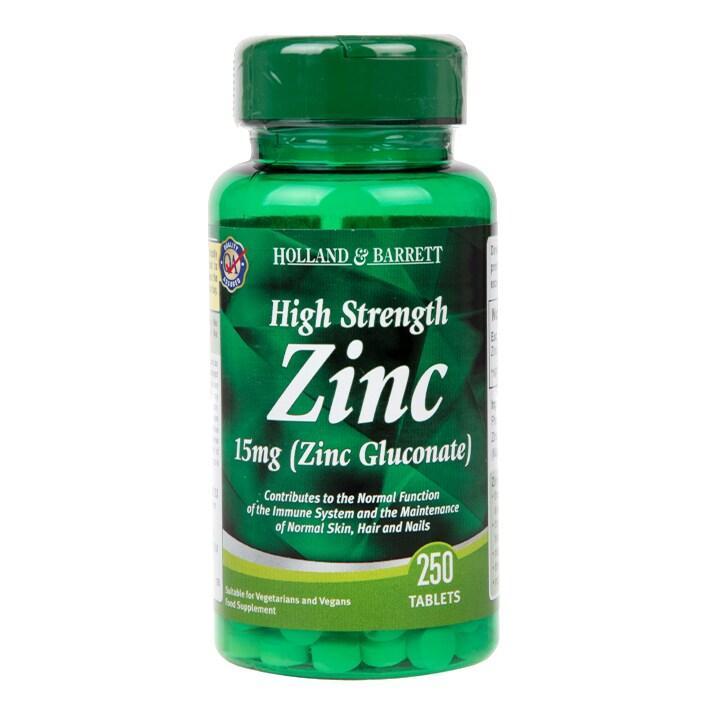 Holland & Barrett High Strength Zinc 250 Tablets 15mg - BeesActive Australia