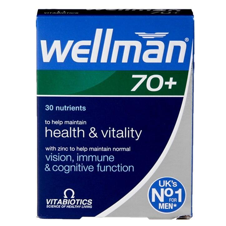 Vitabiotics Wellman 70+ 30 Tablets - BeesActive Australia