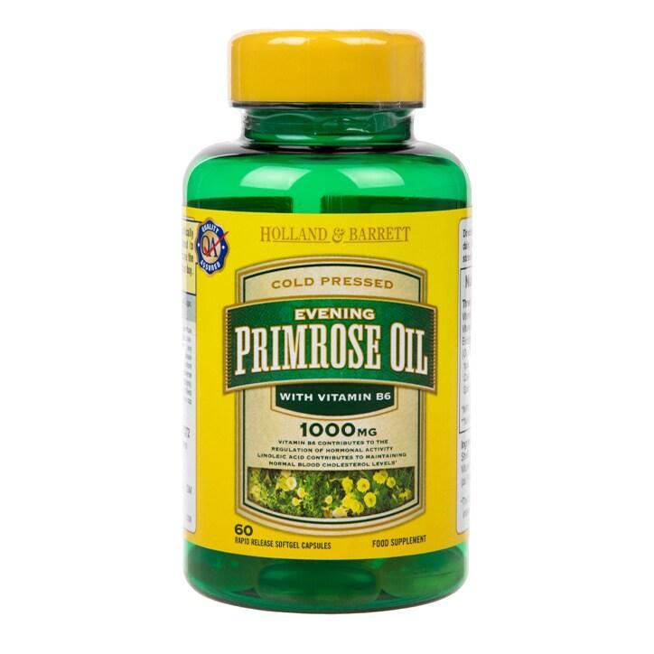 Holland & Barrett Natural Evening Primrose Oil 60 Capsules 1000mg plus Vitamin B6 - BeesActive Australia
