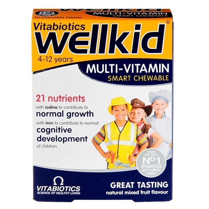 Vitabiotics Wellkid Multi-Vitamin Chewables 30 Tablets - BeesActive Australia