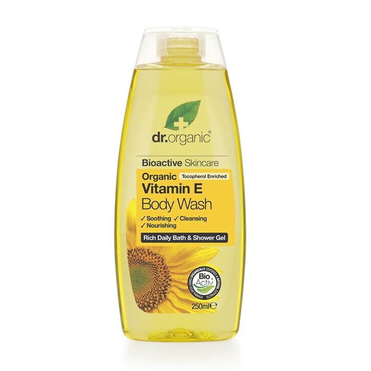 Dr Organic Vitamin E Body Wash 250ml - BeesActive Australia